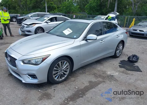 2018 Infiniti Q50 3.0T Luxe from USA, damaged, VIN JN1EV7APXJM362684